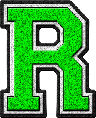 Etc > Presentations Etc Home > Alphabets > Varsity - Gold Varsity Letter R (327x400), Png Download