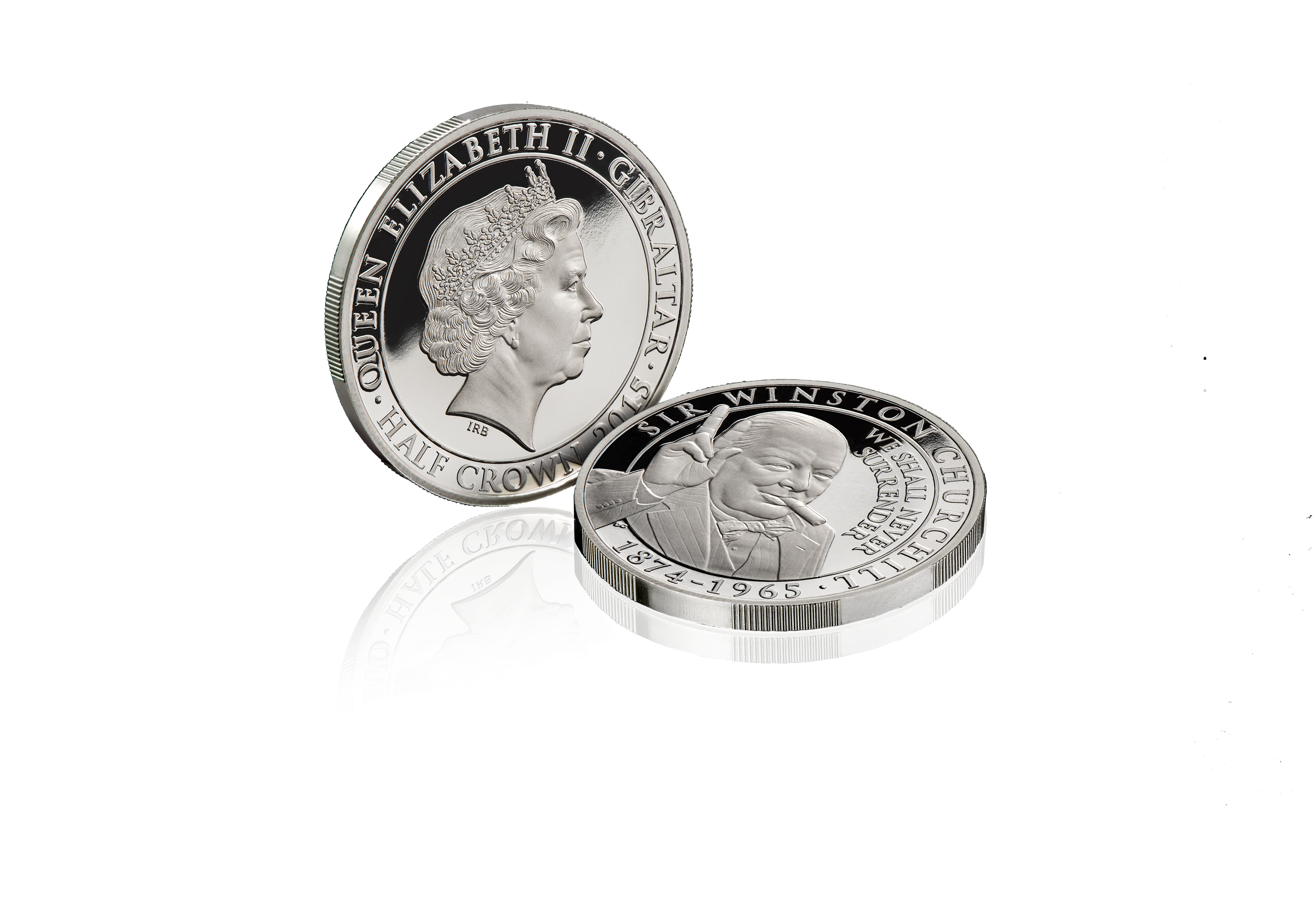The Winston Churchill Inspiration To A Nation Coin - Silver (3834x2585), Png Download