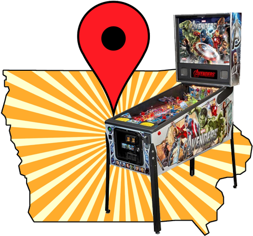 Find A Pinball Machine To Play On Location In Iowa - Avengers Pinball Machine By Stern (504x494), Png Download