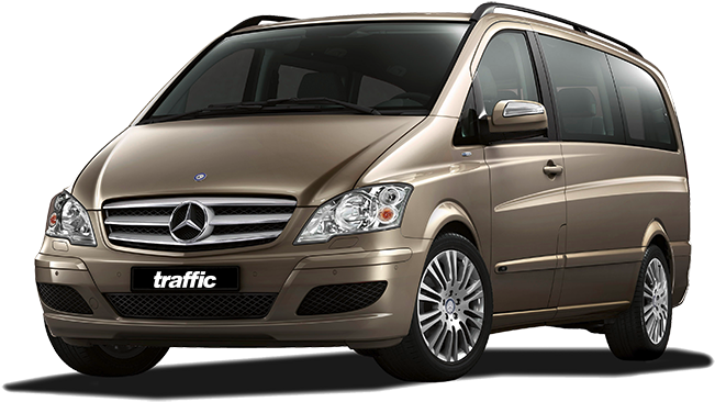 Mercedes Viano Passenger Van Traffic - Mercedes-benz Family Car Wagon Van 32x24 Print Poster (1200x735), Png Download