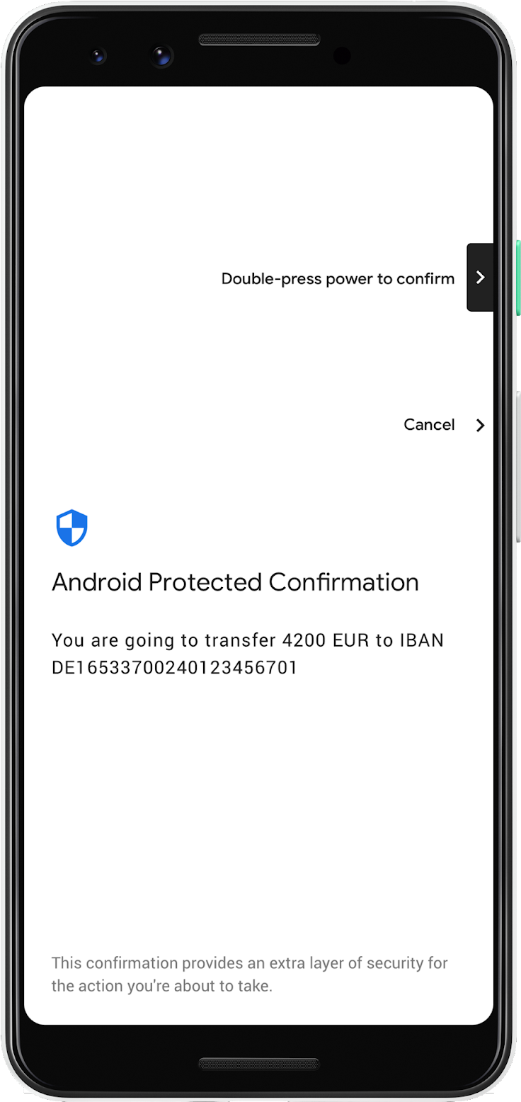 Once Confirmed, Your Intention Is Cryptographically - Google Pixel 3 (807x1600), Png Download