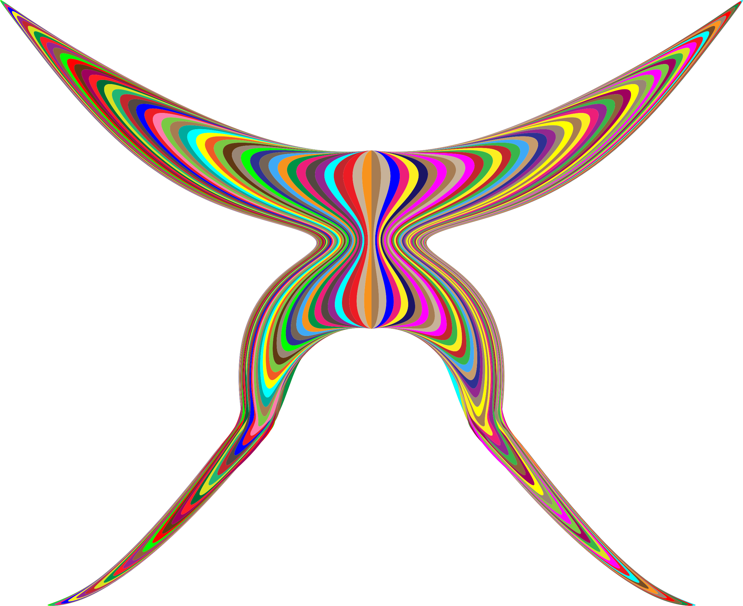 This Free Icons Png Design Of Colorful Abstract Butterfly (2368x1932), Png Download