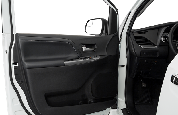 Inside Of Driver's Side Open Door, Window Open - 2019 Toyota Sienna (800x400), Png Download