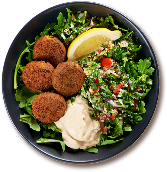Vegan Fast Food Options In Australia Crust Pizza Felafel - Middle Eastern Cuisine (600x600), Png Download