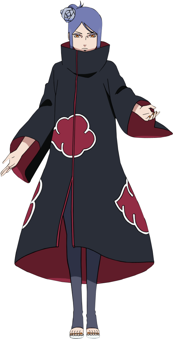 Konan Full - Konan Naruto (638x1250), Png Download