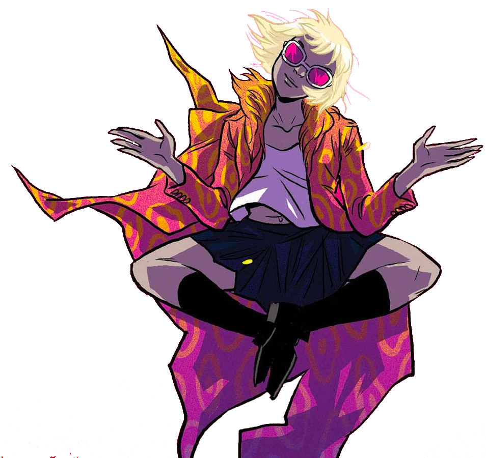 Shade From Cover Of “shade, The Changing Girl” - Illustration (954x900), Png Download