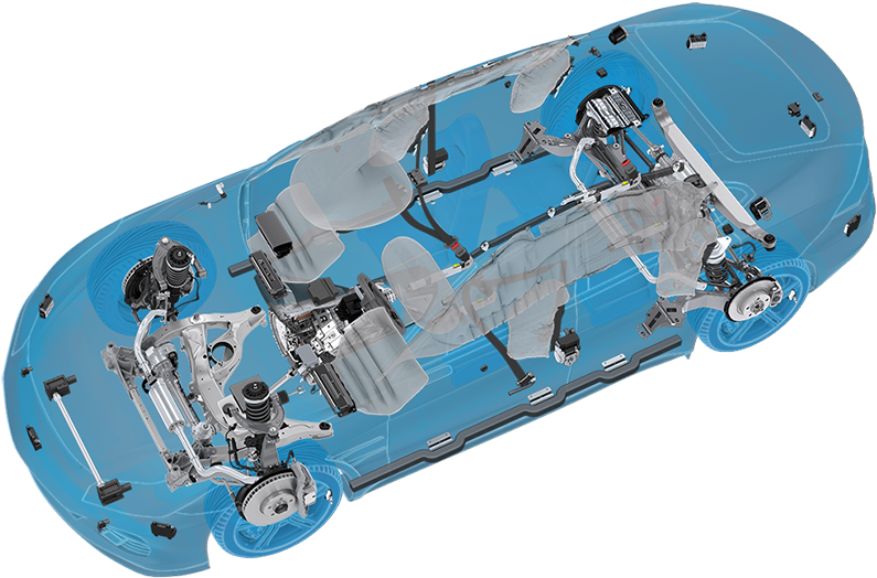 Technologies By Zf For Passenger Cars - Car (1129x564), Png Download