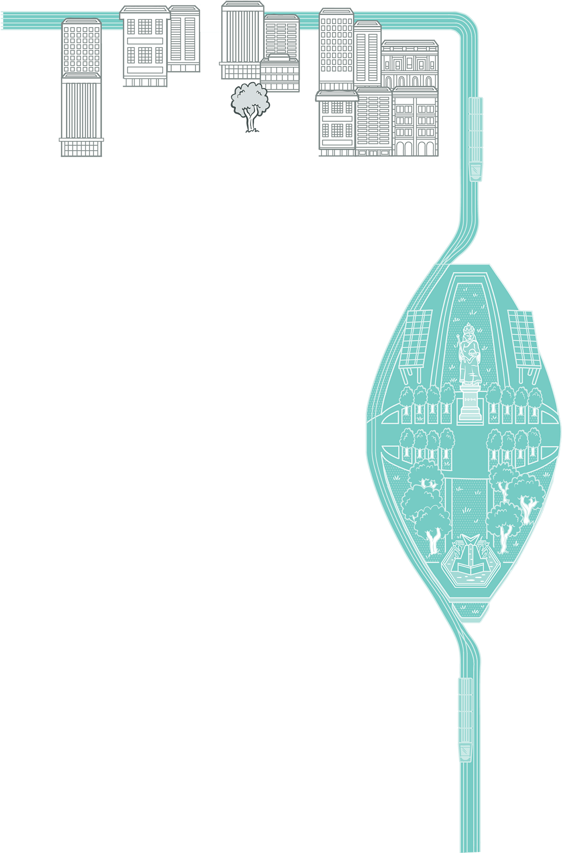 City Park Furniture And Materials High-quality Amenities - Illustration (2000x3071), Png Download