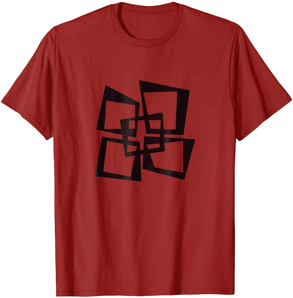 Mid Century Modern Offset Squares T-shirt - Dubai T Shirt Design (1000x1020), Png Download