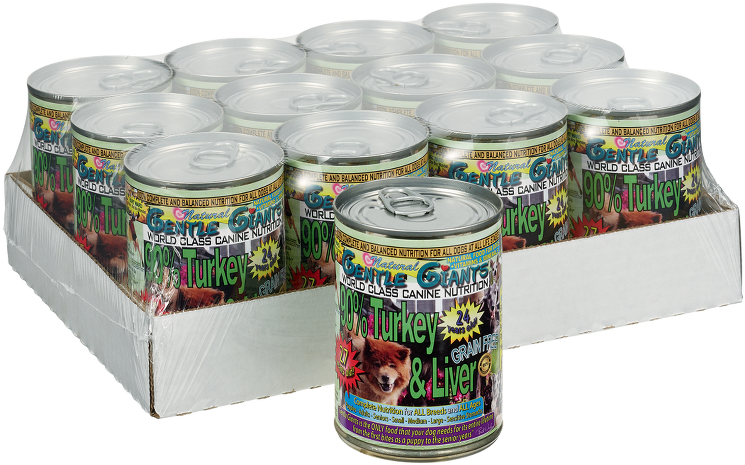 Gentle Giants 13oz 90% Turkey (1533x998), Png Download