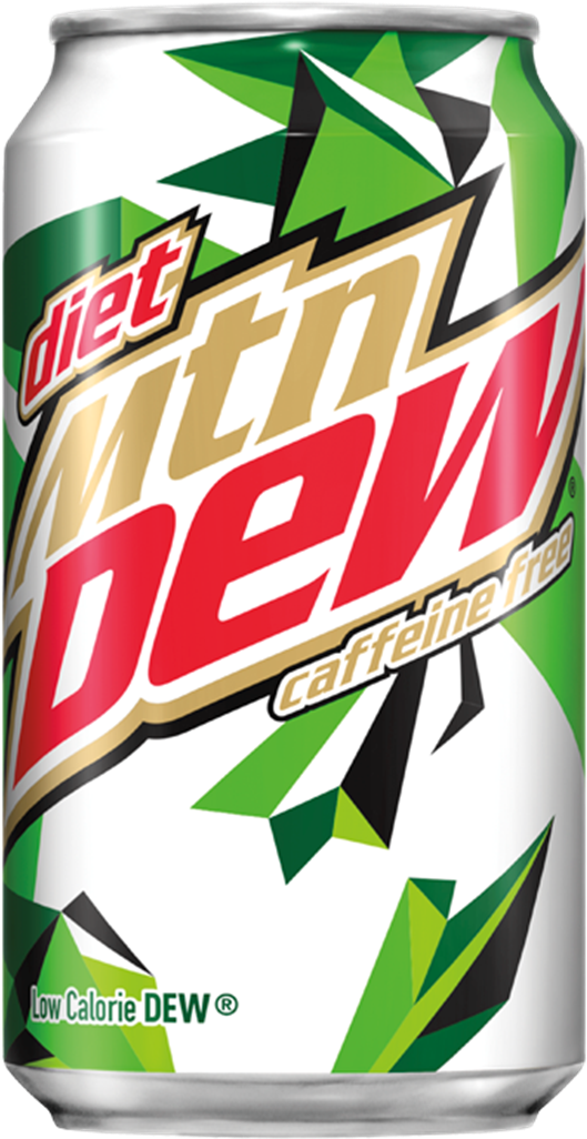 Dmd F Can - Mtn Dew Ice Caffeine Free (530x1049), Png Download