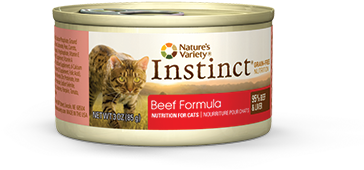 Inorig Can Cat Beef 3oz - Nature's Variety Instinct Grain-free Salmon Cat Food (400x419), Png Download