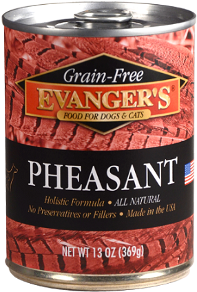 Evanger's Game Meat Can Dog & Cat Pheasant 6 Oz (360x450), Png Download