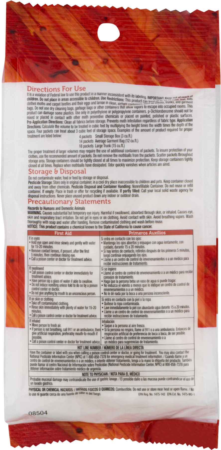 Enoz Cedar Scented Moth-tek Paper Covered Moth Ball - Bratwurst (1800x1800), Png Download