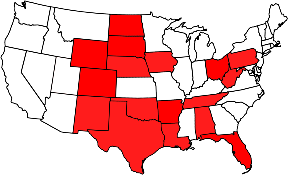 States - Estados Unidos Donde Hablan Español (1000x664), Png Download