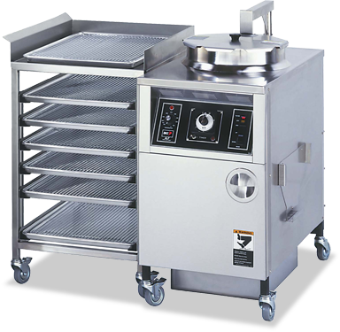 Alf F Series Large Volume Deep Fryer Auto Lift Manual - Bki Alf-fc Electric Fryer (384x375), Png Download
