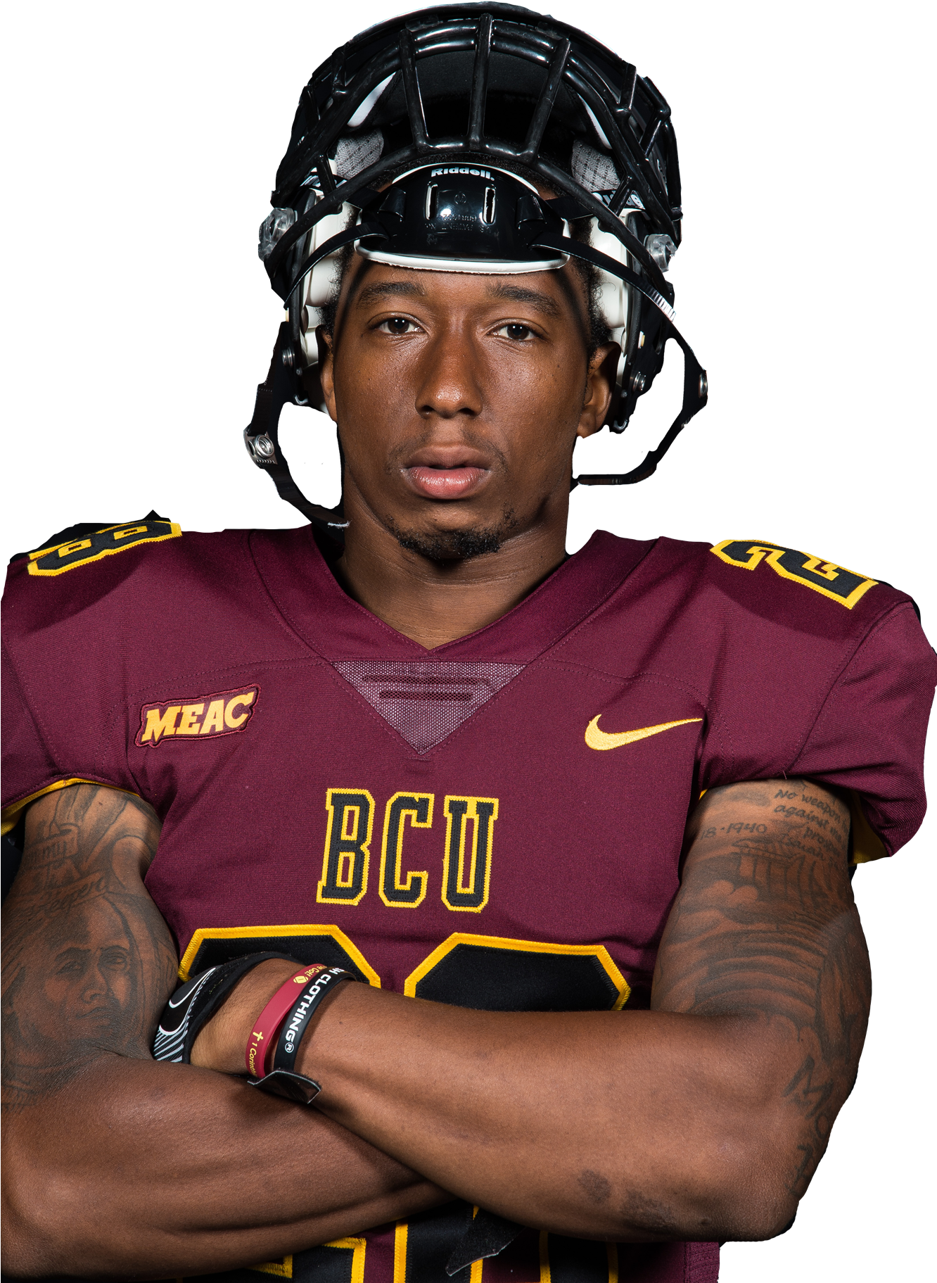 28 Cameron Rigby - Bethune-cookman Wildcats Football (1331x2000), Png Download