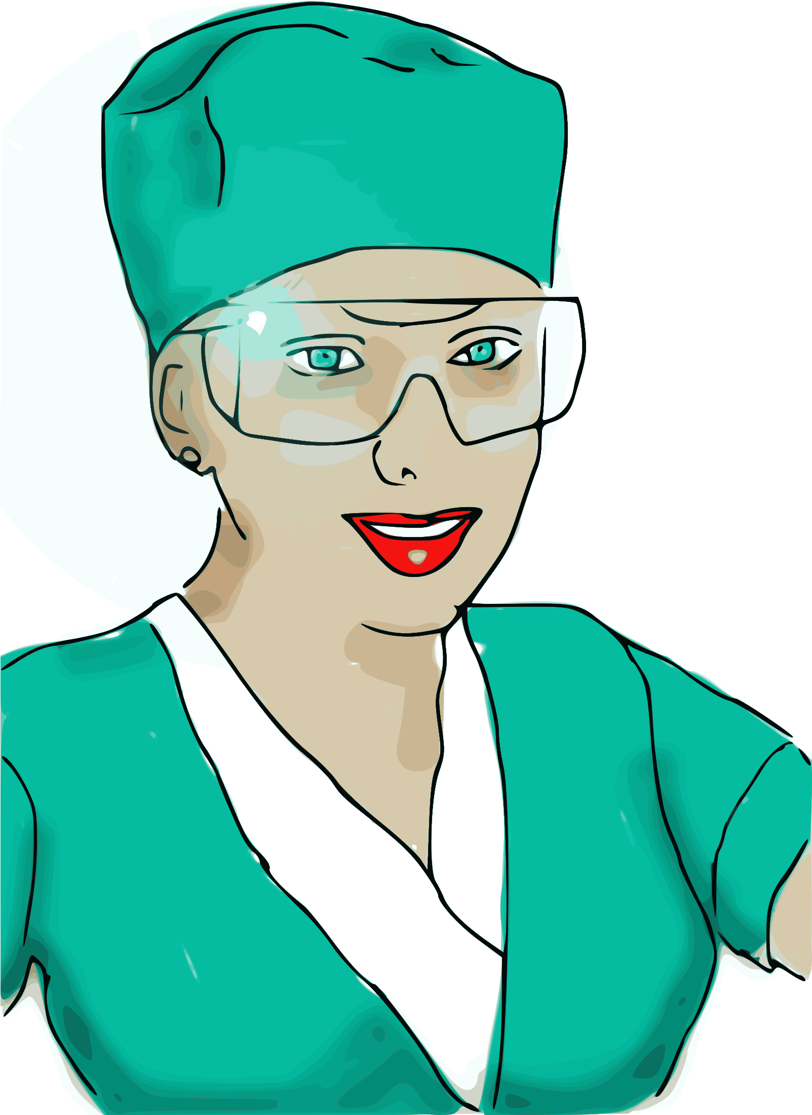 This Free Icons Png Design Of Enrolled Scrub Nurse (1602x2400), Png Download
