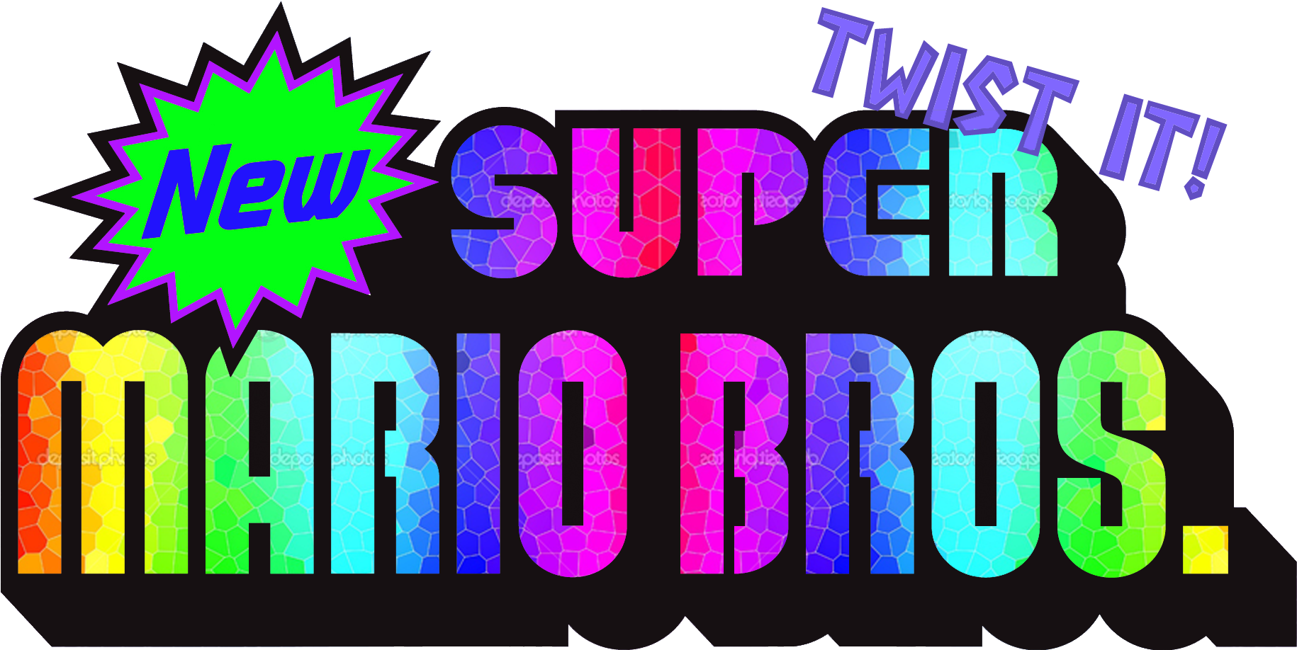New Super Mario Bros Twist It - New Super Mario Bros Ds Png (1839x930), Png Download