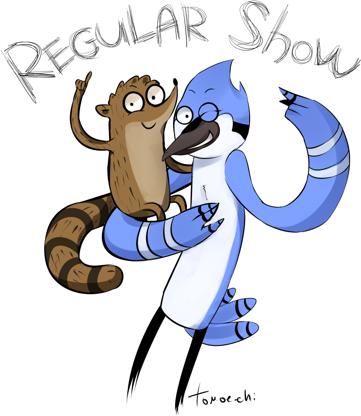 Mordecai And Rigby From Regular Show - Regular Show (784x900), Png Download