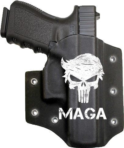 Maga Trump Skull - We The People Glock 19 Holster (431x500), Png Download