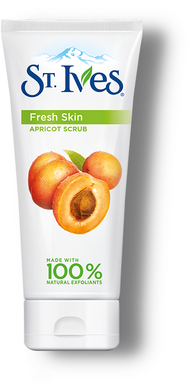 St. Ives Naturally Clear Apricot Scrub, Blemish Control (530x787), Png Download