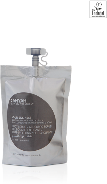 Body Scrub, 30 Ml, Ecolabel Certified, Anyah - Ecolabel (570x740), Png Download