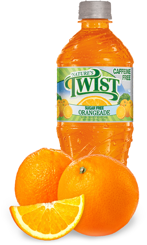 Nature's Twist Orangeade Sugar Free View Nutrition - Orange Twist Soda (550x800), Png Download