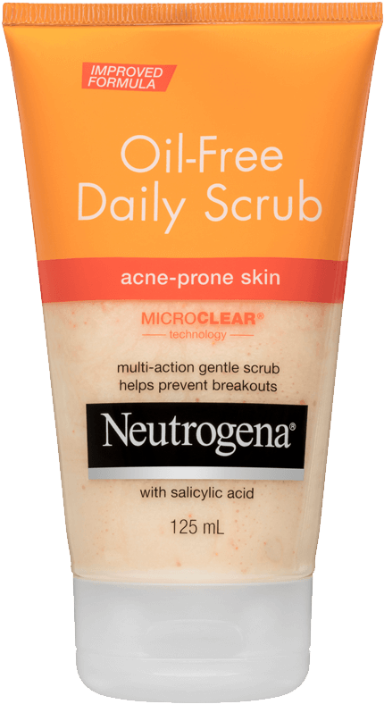 Neutrogena® Oil-free Acne Scrub 125ml - Neutrogena Facial Scrub Acne (826x826), Png Download