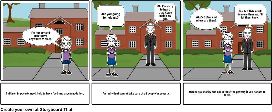 No To Poverty - Cartoon (1048x442), Png Download