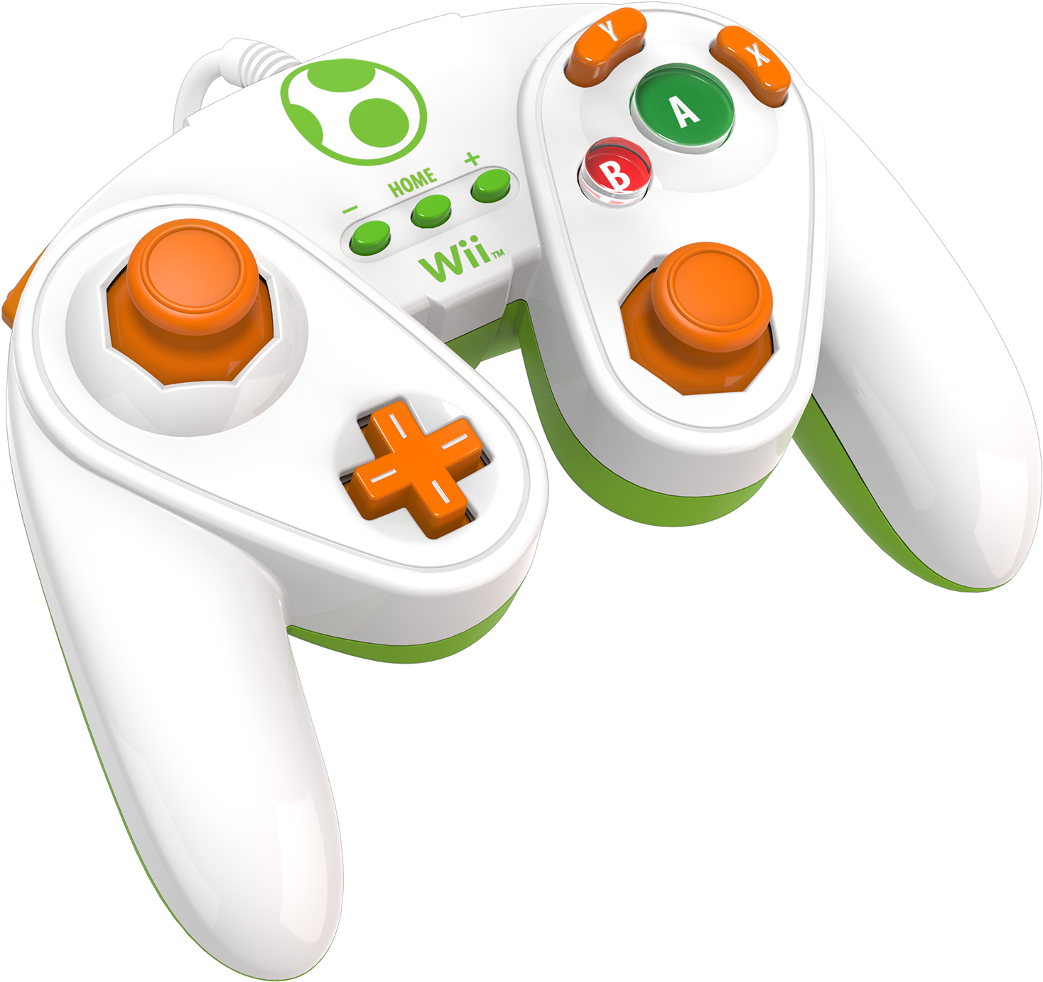 Wired Fight Pad- Yoshi For Wii & Wii U Price - Pdp Wii U Fight Pad Controller - Yoshi (1630x1630), Png Download