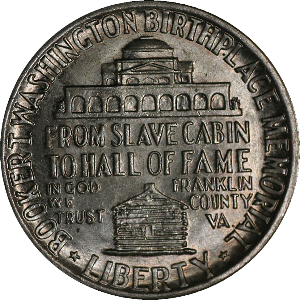 1951-p Btw Booker T Washington Half Dollar Nice Bu - Coin (971x970), Png Download