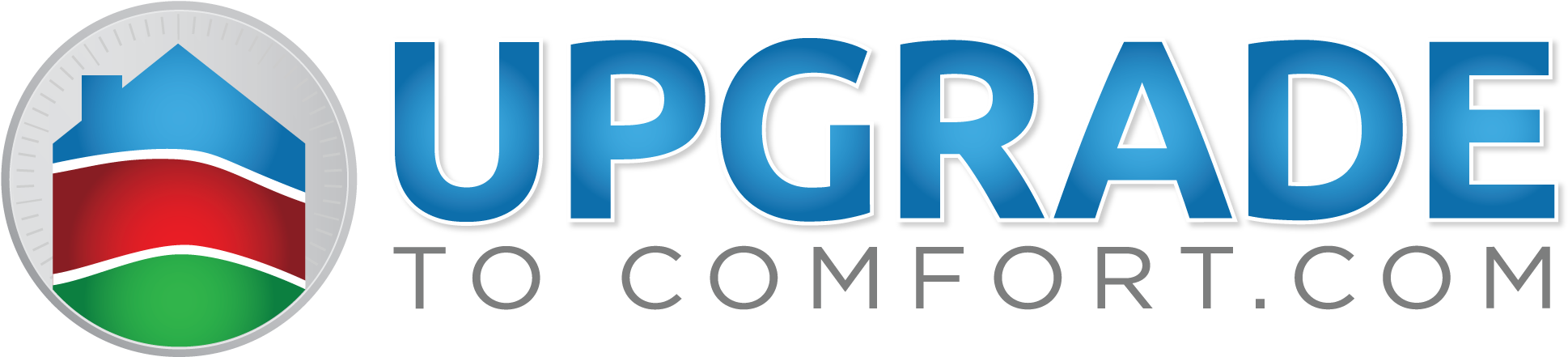 Click The Upgrade To Comfort Logo To Find A Local Carrier - Electric Blue (1940x465), Png Download