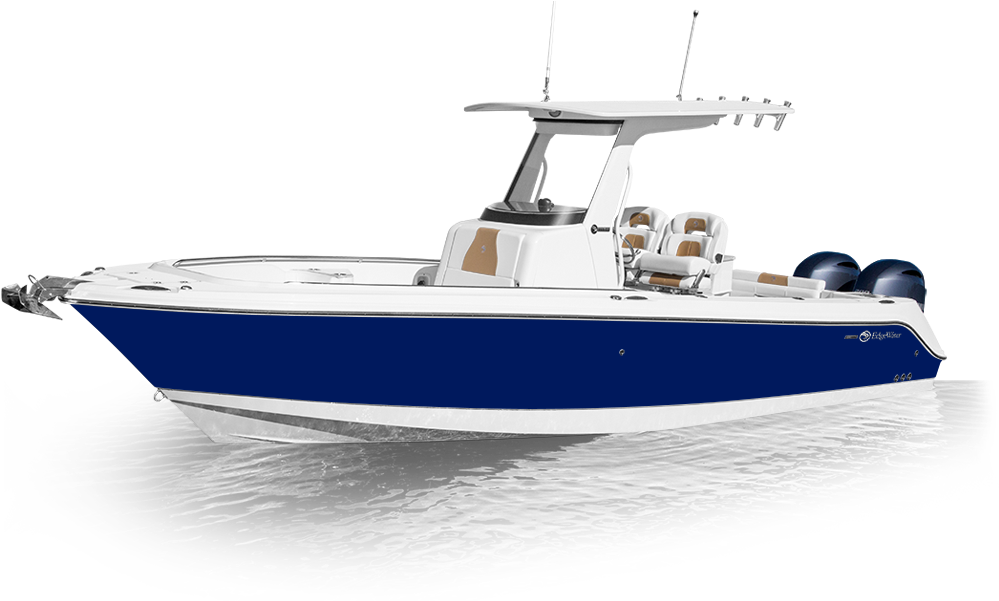 262cc Midnight Blue - Model Center Console Boat (1014x600), Png Download