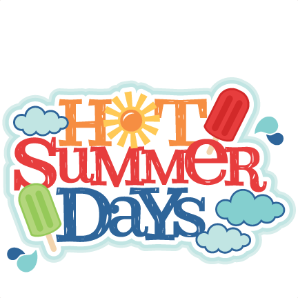 Hot Summer Days Title Svg Scrapbook Cut File Cute Clipart - Clip Art (432x432), Png Download