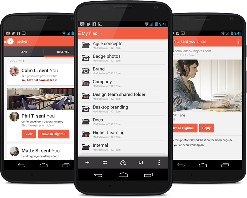 Hightail Mobile App For Android Phone - Startapp Inc. (800x644), Png Download