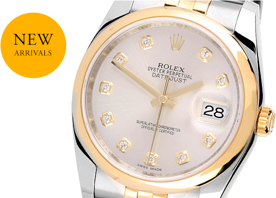 Rolex Pre-owned Watches - Rolex (641x407), Png Download