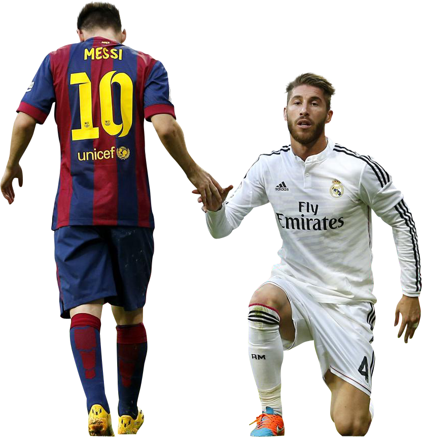 Lionel Messi & Sergio Ramos - Lionel Messi Png Hd (832x861), Png Download