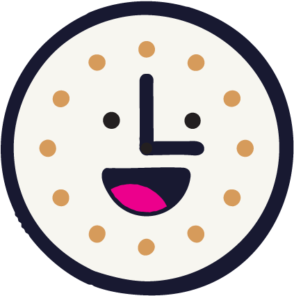 Hsl Clock-smiley - Portable Network Graphics (600x563), Png Download
