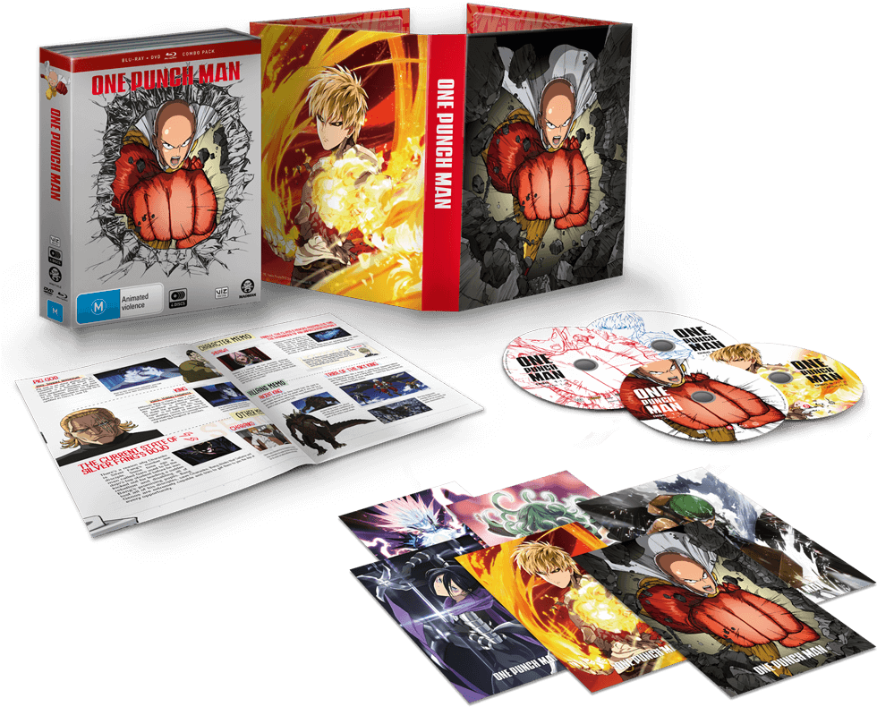 One-punch Man Limited Edition - One Punch Man : Season 1 | Blu-ray + Dvd (980x797), Png Download
