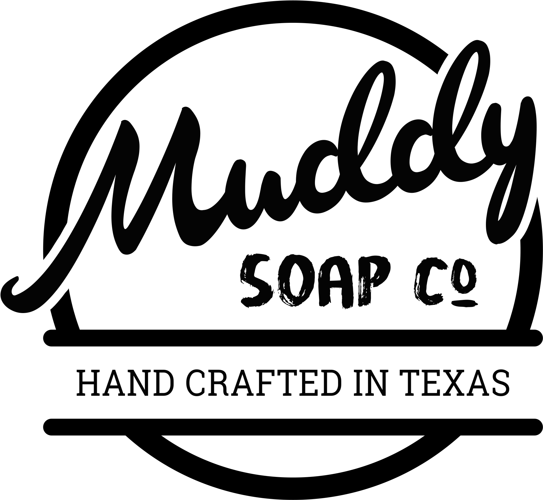Cropped Muddy Soap Co Logo Transparent Handcrafted - Calligraphy (2048x2048), Png Download
