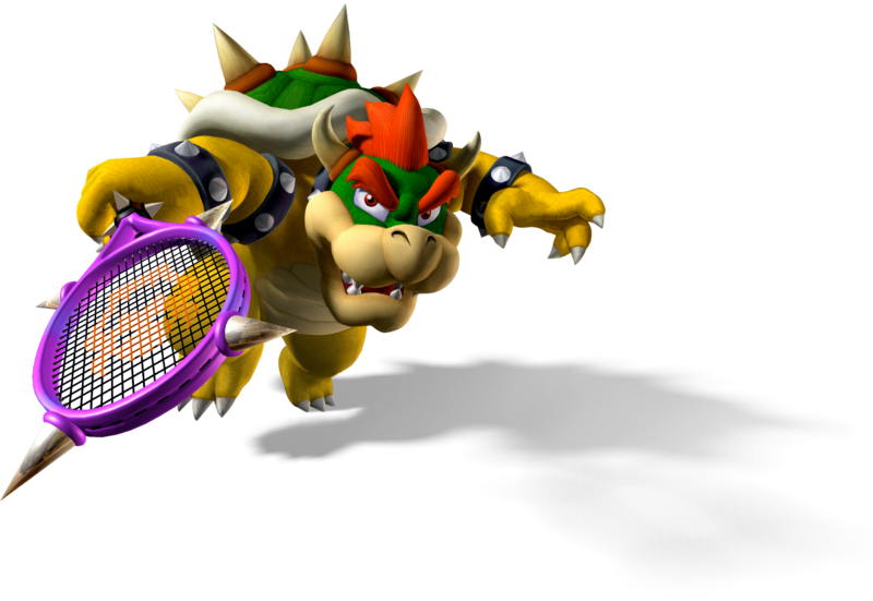 Multi Skilled Bowser Multi Skilled Bowser - Bowser Tennis Amiibo Card For Mario Sports Superstars (500x380), Png Download