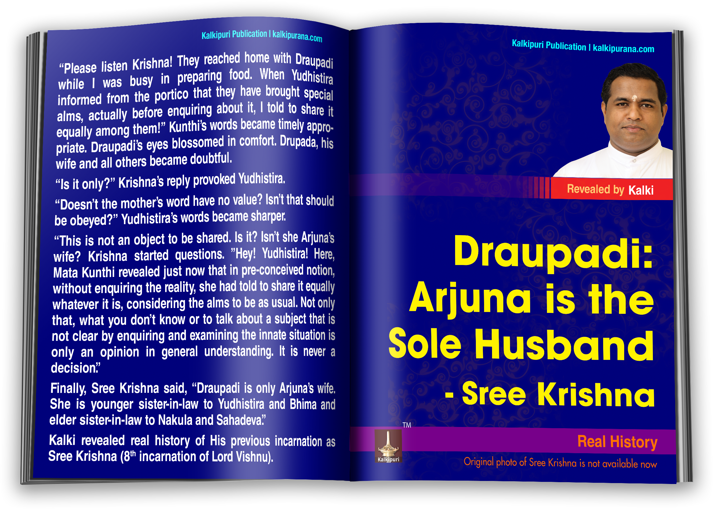 Book Draupadi - Book (2572x1896), Png Download