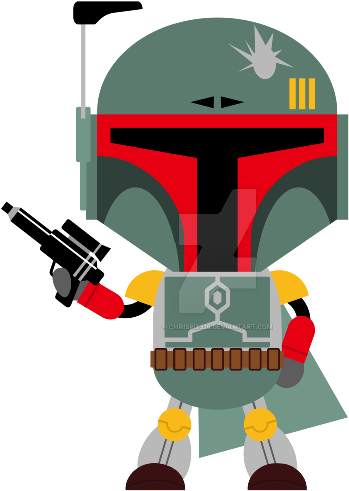 A Lot Of Free Downloadable Star Wars Clip Art Star - Star Wars Boba Fett Clip Art (1024x1280), Png Download