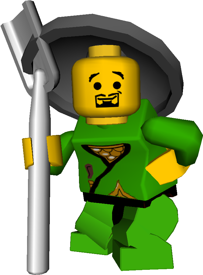 Ninja Gardener With Textures - Gardener Lego Png (779x946), Png Download