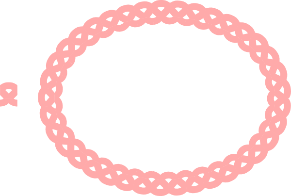 Blush Colored Rope Frame Clip Art - Celtic Knot Border (600x404), Png Download