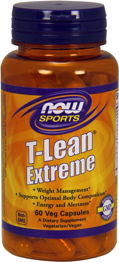 T-lean™ Extreme Veg Capsules - Now Foods T-lean Extreme Veg Capsules, 60 Count (413x880), Png Download