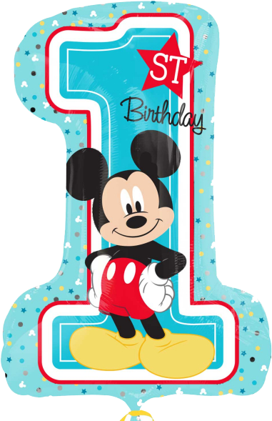 Mickey Mouse 1st Birthday Party Supplies Party Supplies - Mickey Mouse 1st Birthday (600x600), Png Download