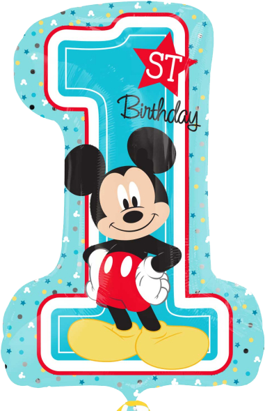 Download Mickey Mouse 1st Birthday Party Supplies Party Supplies Mickey Mouse 1st Birthday Png Image With No Background Pngkey Com