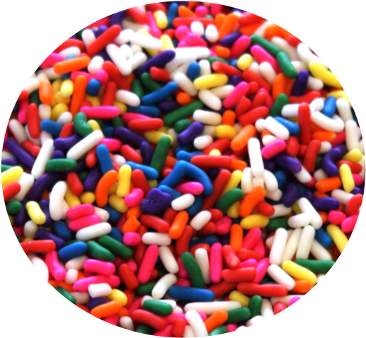 Carnival Sprinkles - Rainbow Sprinkles Box - 10 Pound (519x479), Png Download